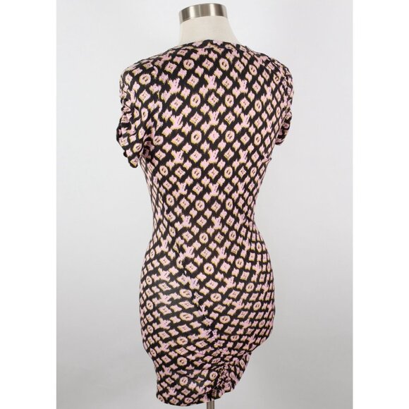 Louis Vuitton by Marc Jacobs dress top sz S stretch LV monogram bodycon pink - Picture 3 of 16